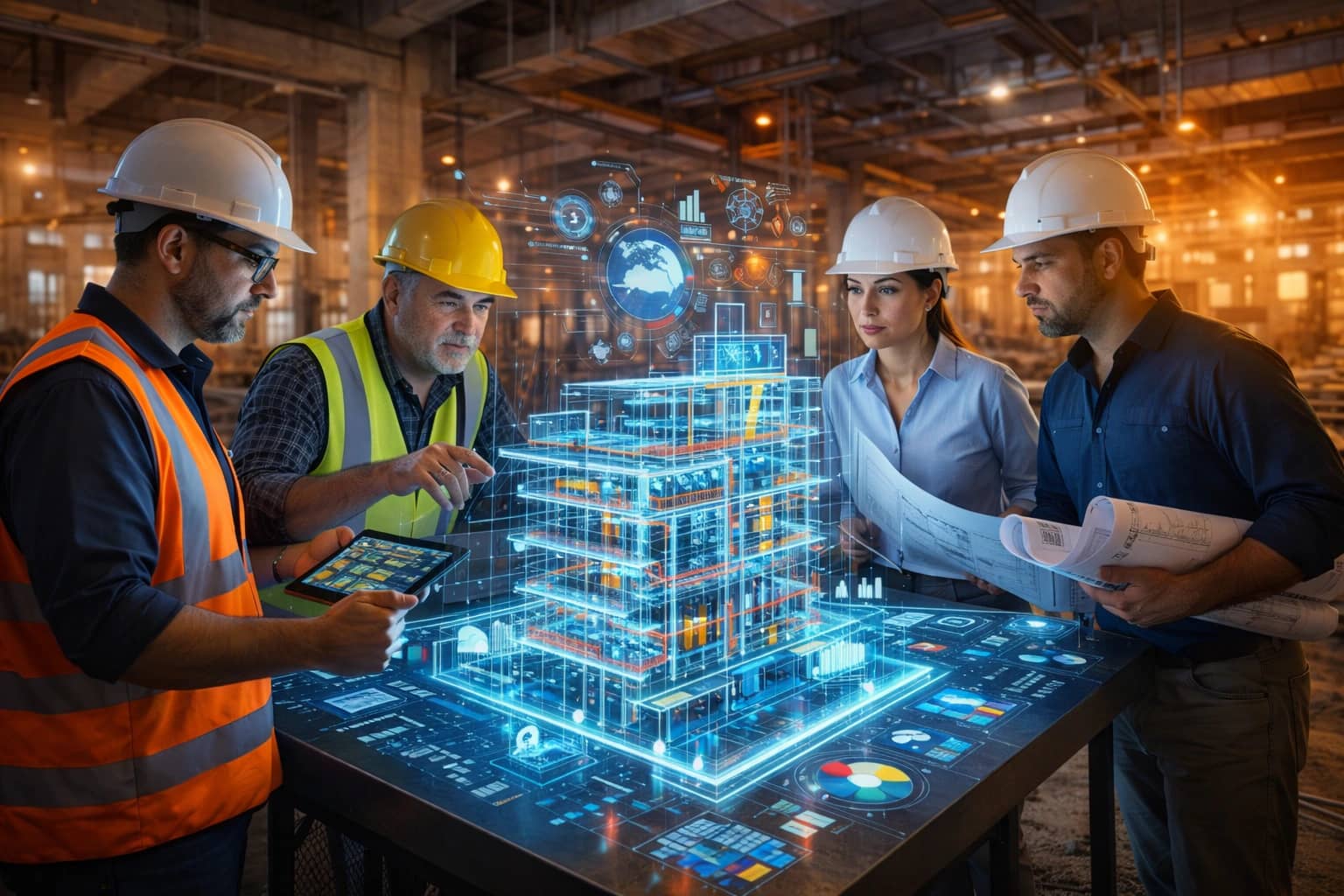 VDC engineers reviewing a coordination model